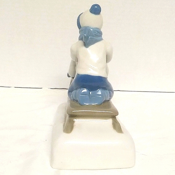 Children on sled porcelain - Picture 3 of 7